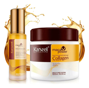 Combo Karseell Mascarilla Capilar de Colágeno 500ml e Aceite de Argán 50ml